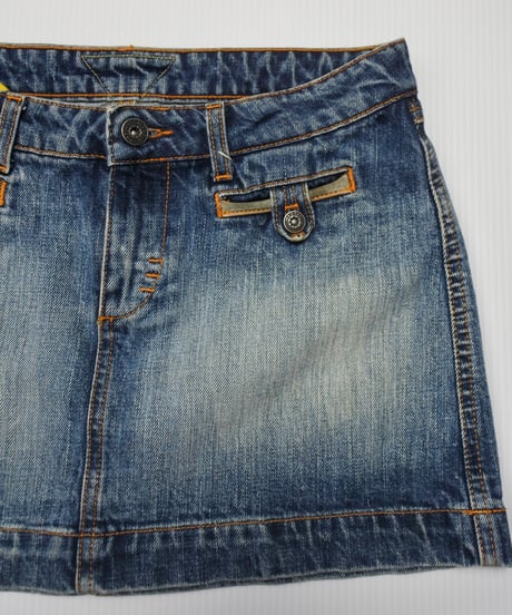 super mini denim skirt