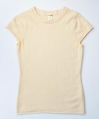 Cashmere yellow knit Tee