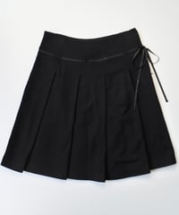 Ribbon pleated skirt
