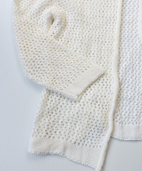 White knit cardigan
