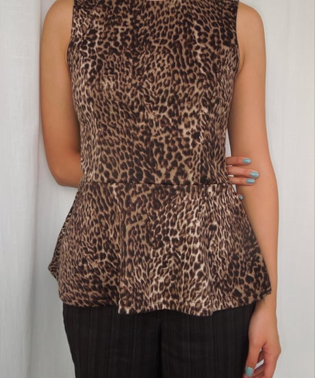 leopard peplum