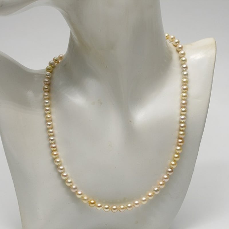 アコヤ真珠パールネックレス　5.5-6.0mm　マルチカラー アコヤ真珠パールネックレス 5.5-6.0mm マルチカラー | eiho-pearl