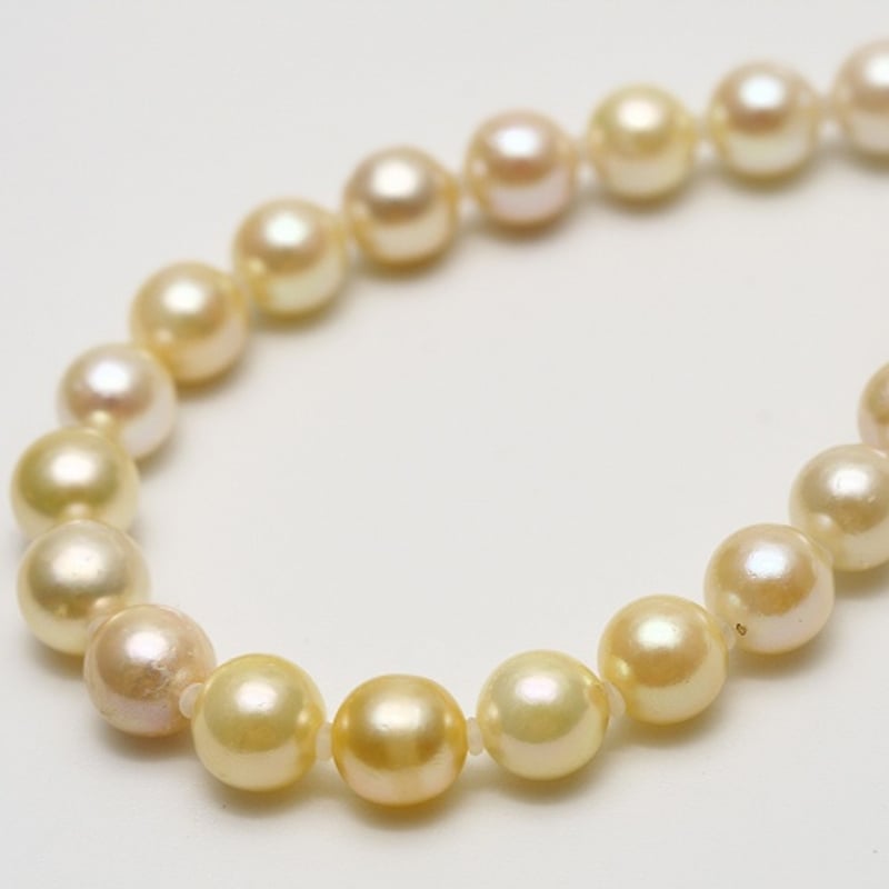 アコヤ真珠パールネックレス 6.0-7.0mm ゴールドカラー | eiho-pearl