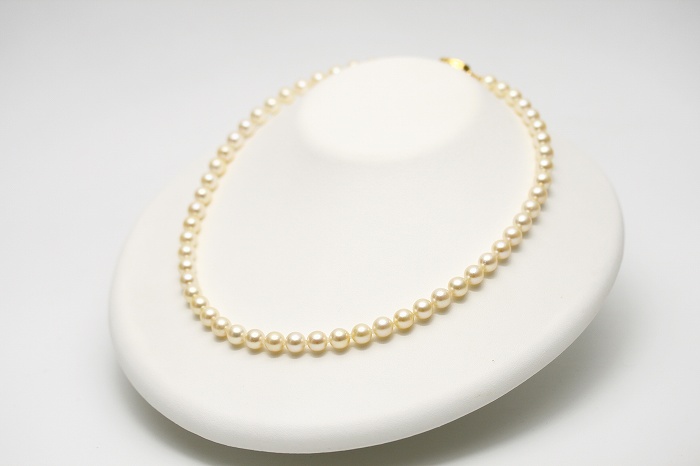 アコヤ真珠パールネックレス 6.5-7.0mm クリーム系カラー | eiho-pearl