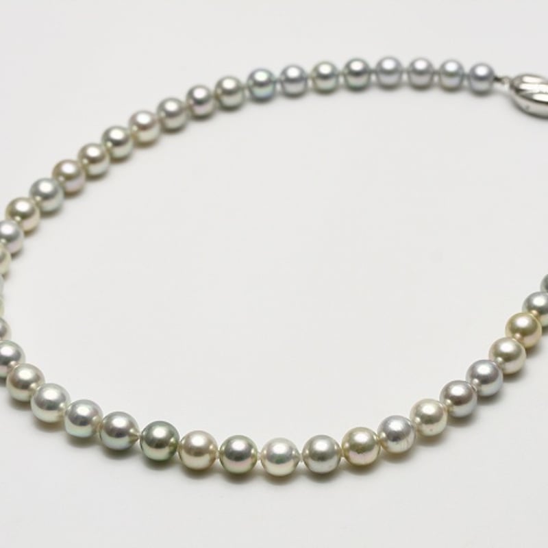 アコヤ真珠パールネックレス 7.0-9.0mm マルチカラー | eiho-pearl