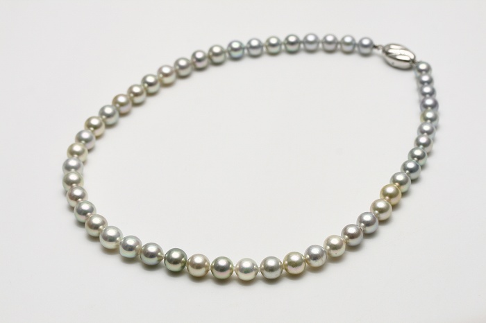 アコヤ真珠パールネックレス 7.0-9.0mm マルチカラー | eiho-pearl