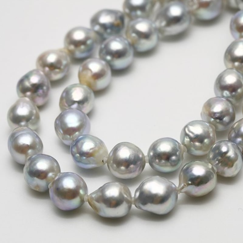 アコヤ真珠パールネックレス 8.0-9.0/3.5-4.0mm マルチカラー