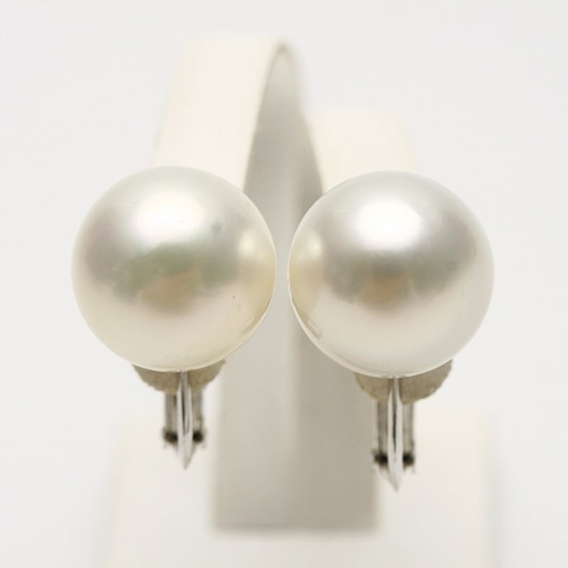 南洋白蝶真珠パールイヤリング 13mm ホワイトカラー 結婚式 パーティー 