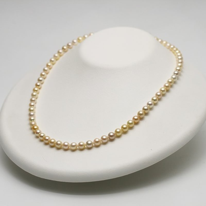 アコヤ真珠パールネックレス　5.5-6.0mm　マルチカラー アコヤ真珠パールネックレス 5.5-6.0mm マルチカラー | eiho-pearl