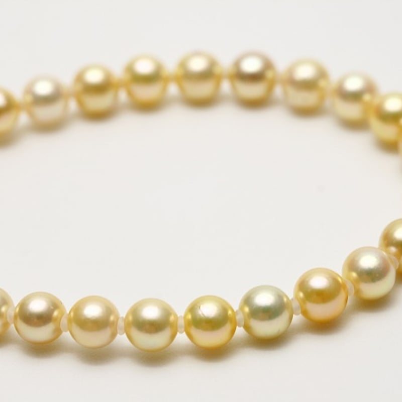 アコヤ真珠パールネックレス 5.0-6.0mm ゴールドカラー | eiho-pearl