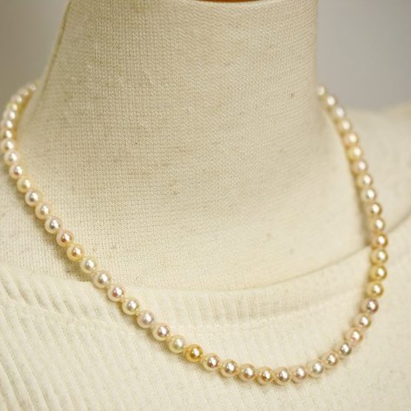 アコヤ真珠パールネックレス 5.5-6.0mm マルチカラー | eiho-pearl