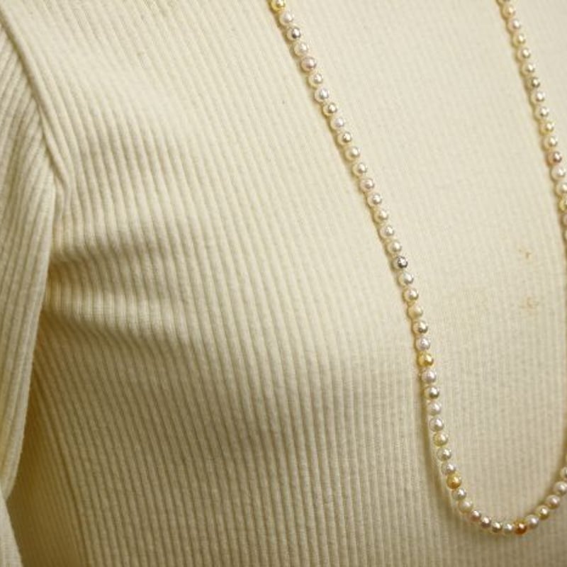 アコヤ真珠パールロングネックレス 5.0-6.0mm マルチカラー | eiho-pearl