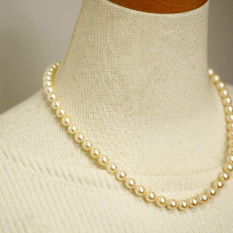 アコヤ真珠パールネックレス 6.5-7.0mm クリーム系カラー | eiho-pearl