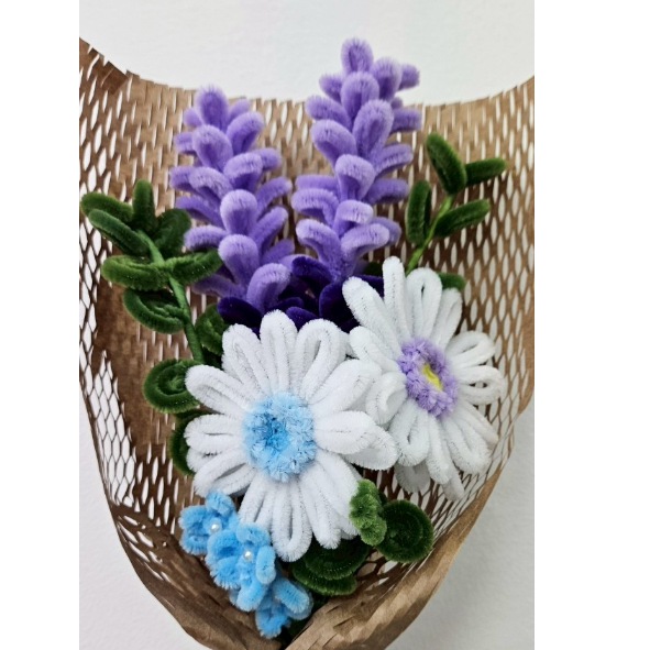 花かんむり♡リストブーケセット 青♡水色♡白 9B81EAE9-776B-4D90-B09A-