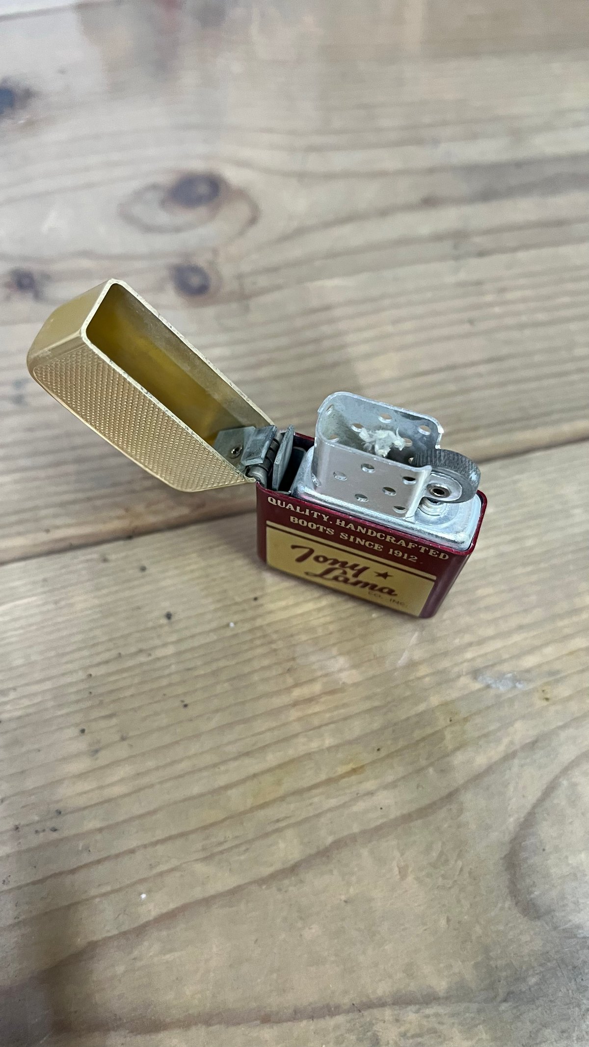 オイルライター park sherman lighter 企業ロゴ (Tony Lama) |