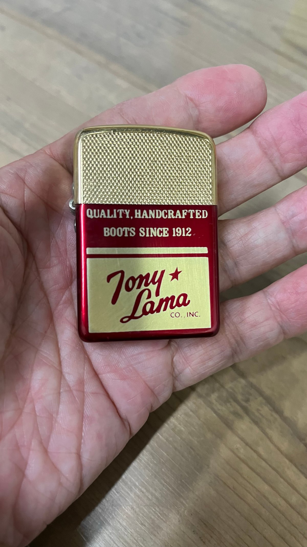 オイルライター park sherman lighter 企業ロゴ (Tony Lama) |