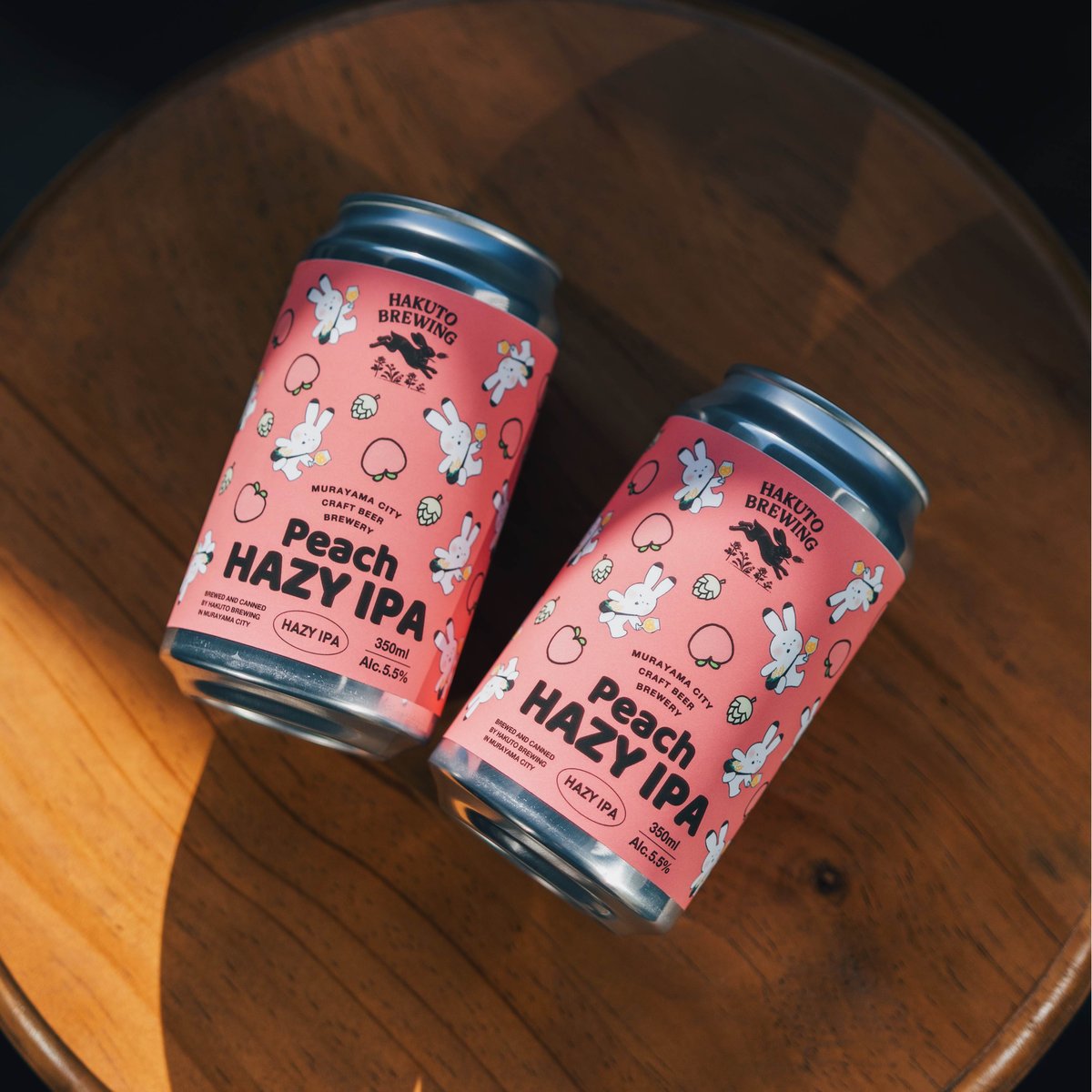 期間限定】Peach HAZY IPA ／缶ビール3本 or 6本セット | HAKUTO