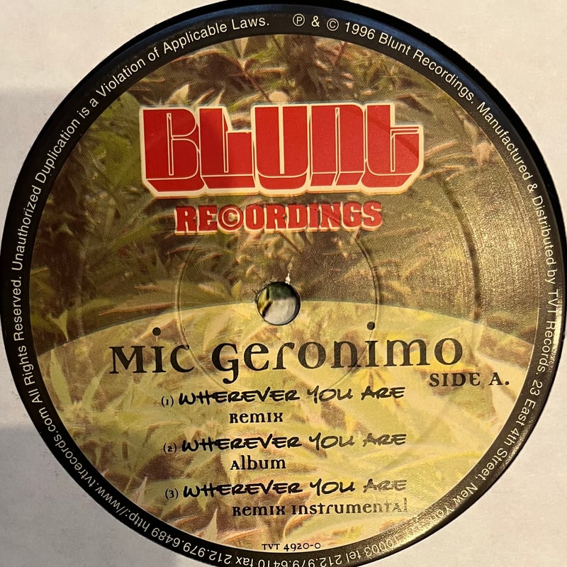 MIC GERONIMO - Wherever You Are | OTHENTIQUESTORE