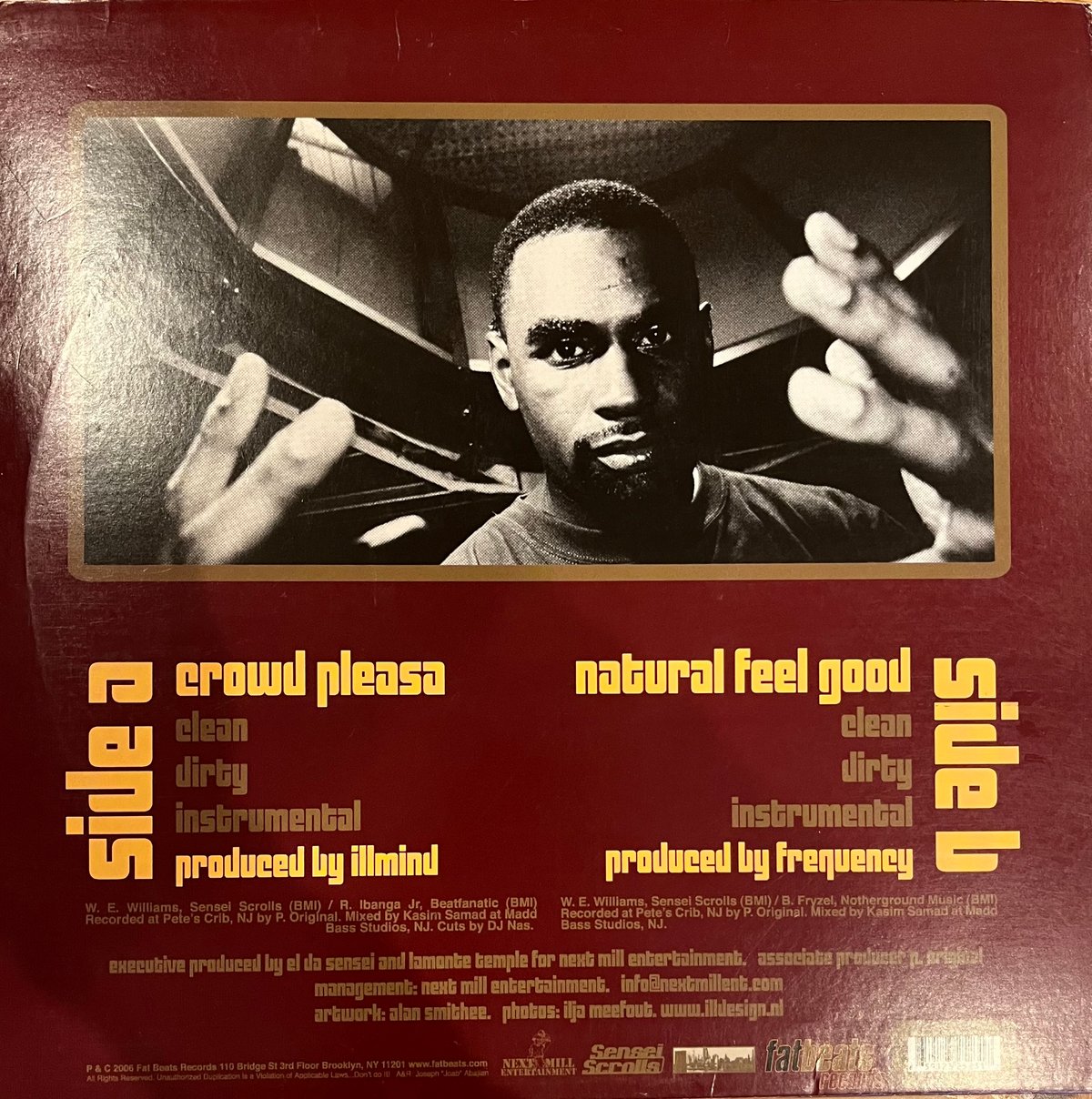 DJ HACHI feat EL DA SENSEI レコード ART001 EL DA SENSEI -Crowd Pleasa / Natural Feel Good
