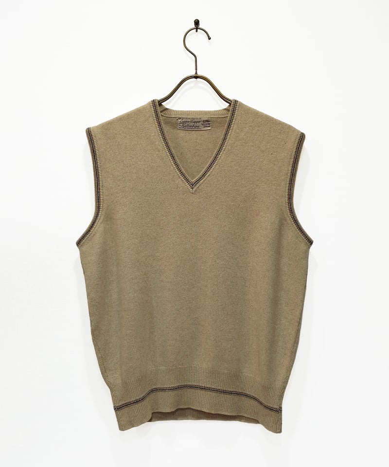 Ballantyne｜Pure Cashmere sleeveless jumper｜Beig