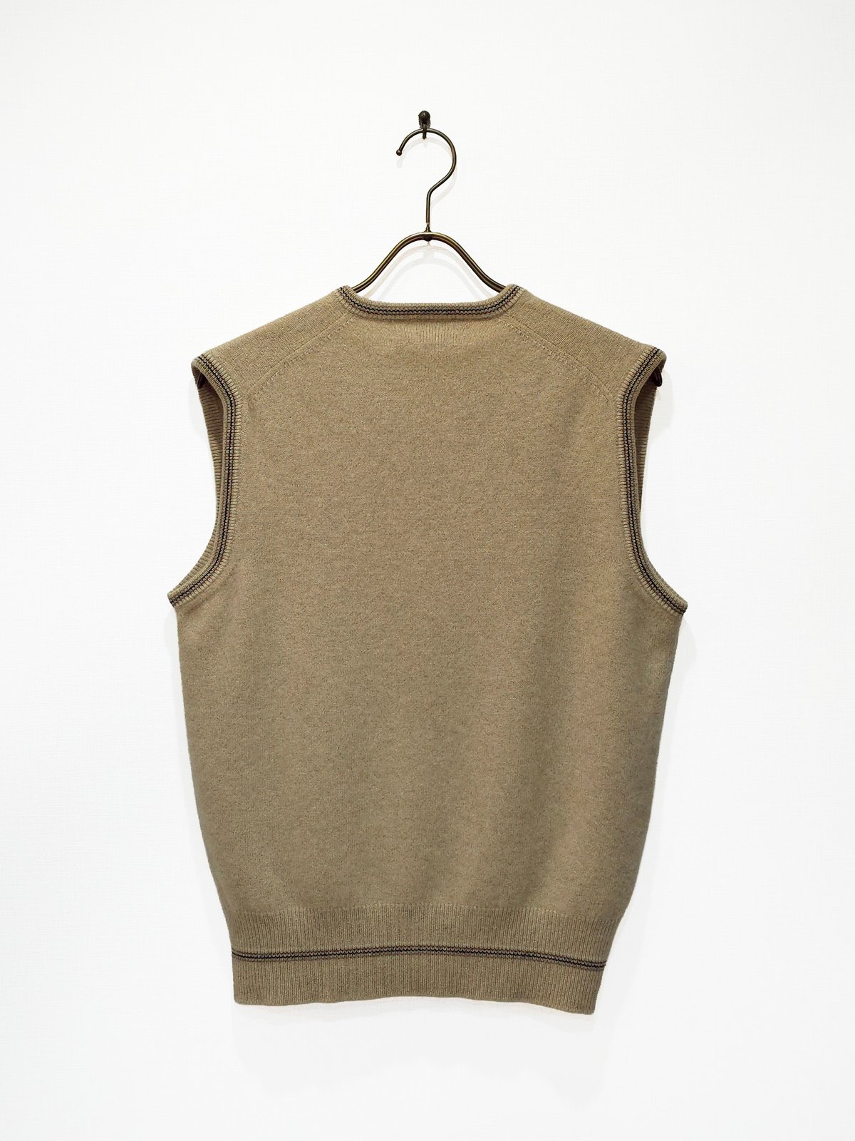 Ballantyne｜Pure Cashmere sleeveless jumper｜Beig