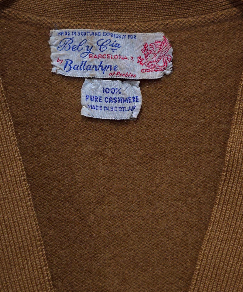 Ballantyne｜ Pure Cashmere Sleeveless Cardigan｜