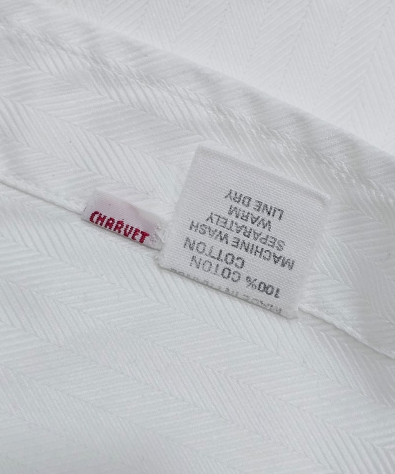 Charvet｜ Band-collar shirt｜ White | Corgi Vinta