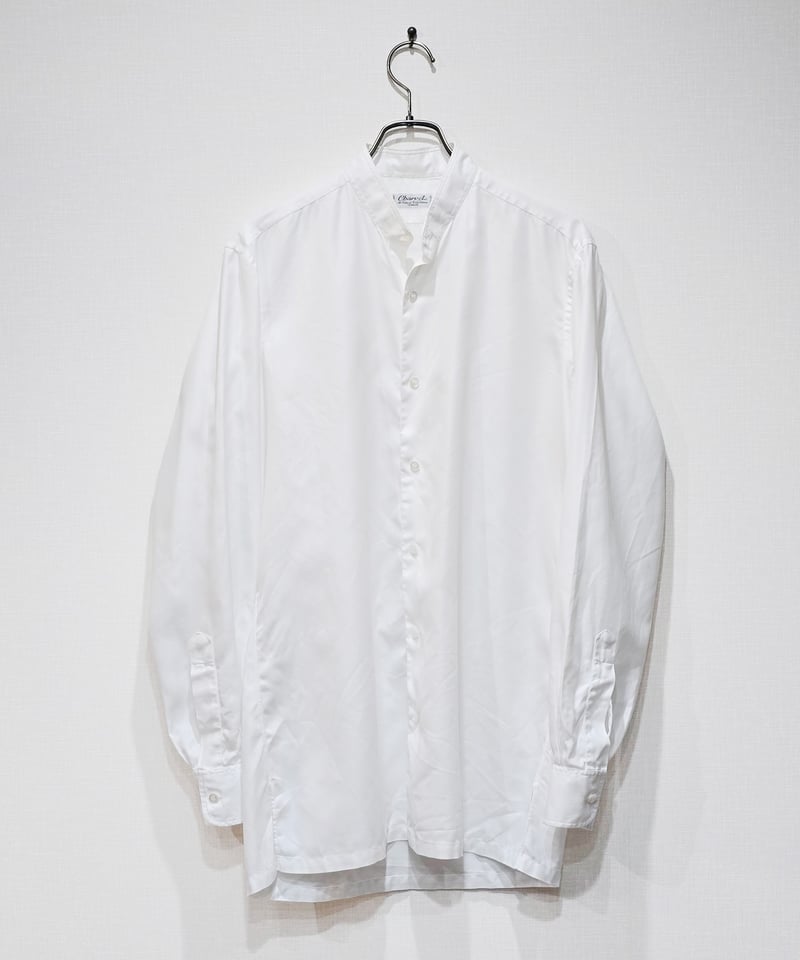 Charvet｜ Band-collar shirt｜ White | Corgi Vinta