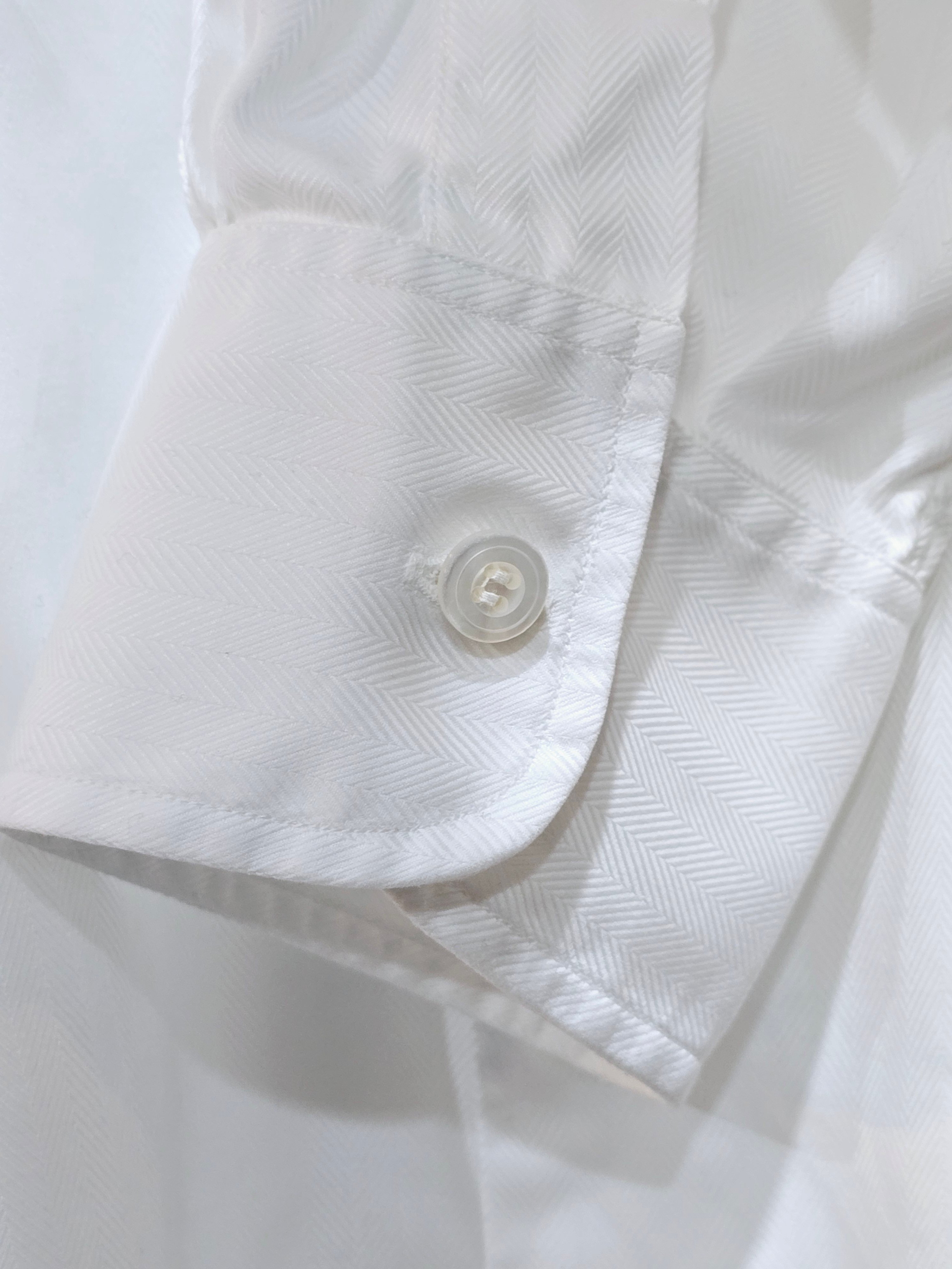 Charvet｜ Band-collar shirt｜ White | Corgi Vinta