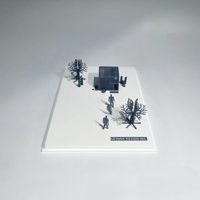 テラダモケイ 1/100建築模型用添景セット 内田繁 茶室「受庵」