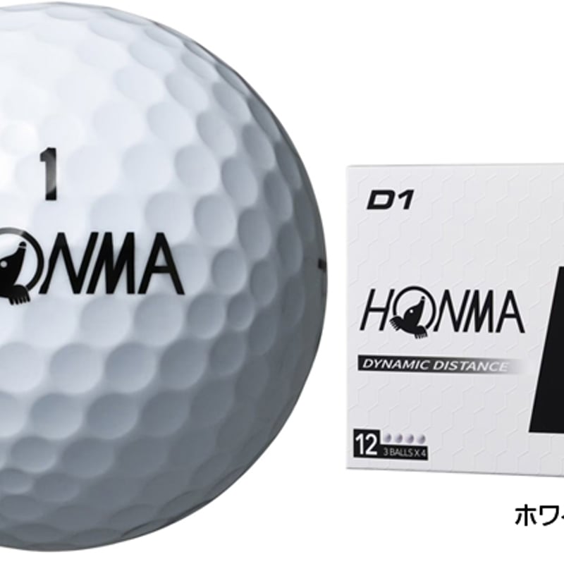 HONMA GOLF 本間ゴルフ 日本正規品 ホンマ D1 ゴルフボール1ダース(12