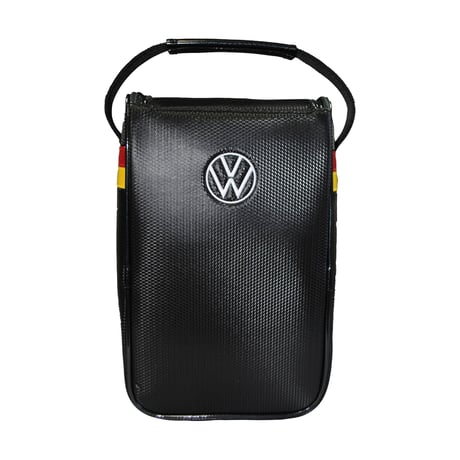 ゴルフ　バッグ　シューズケース　VOLKSWAGEN　ホワイト　ブラック　　vwbb-2472
