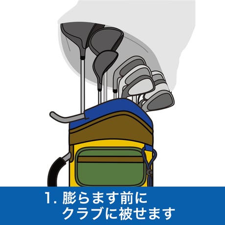 ゴルフ TURF DESIGN トラベルカバー TDTC-2278