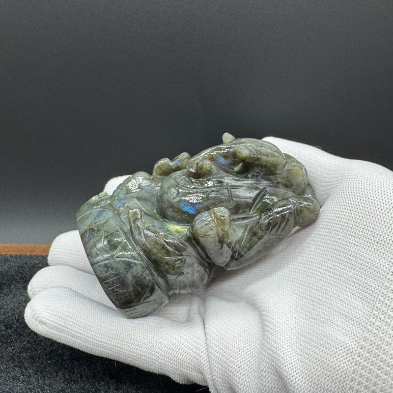 光と知恵】ラブラドライトのガネーシャ | エストレーラストーン