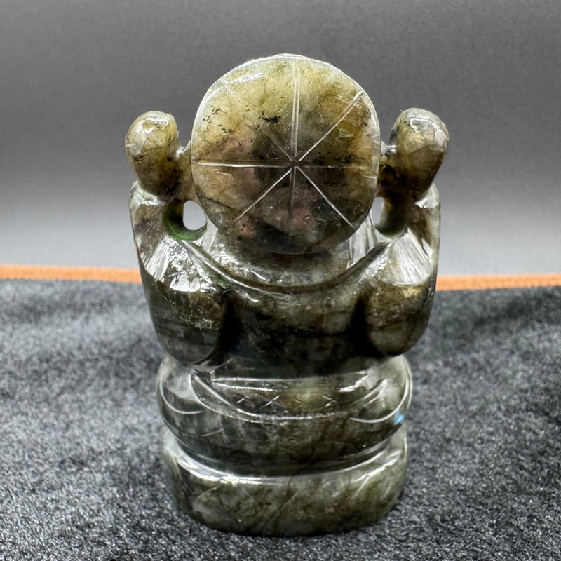 光と知恵】ラブラドライトのガネーシャ | エストレーラストーン