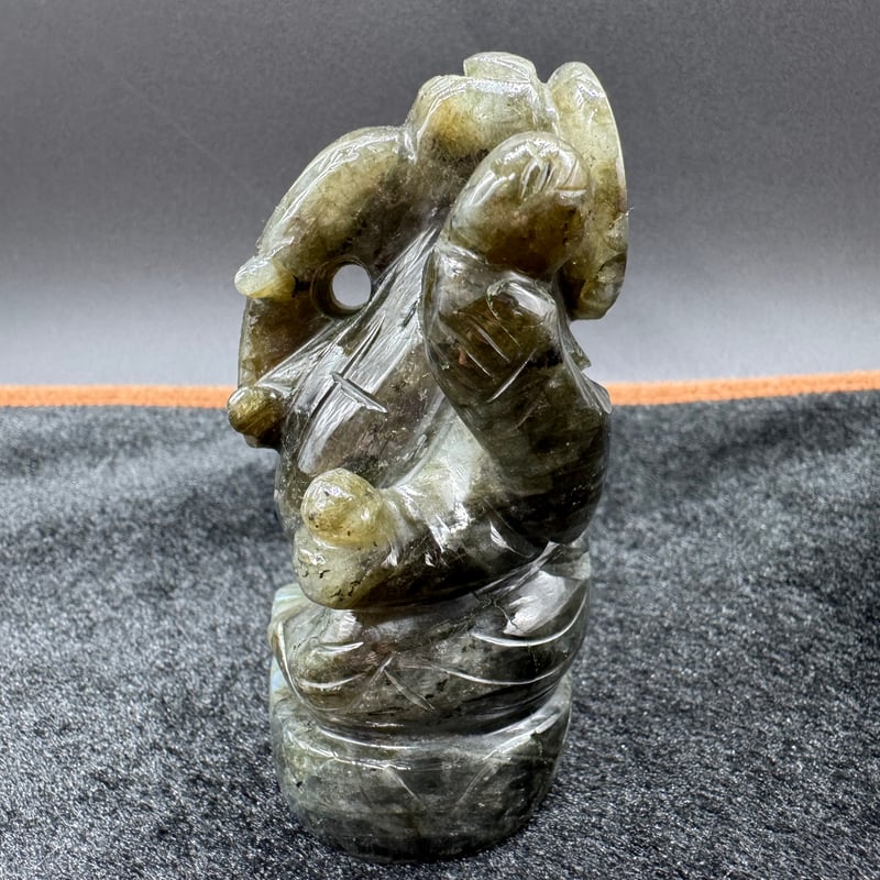 光と知恵】ラブラドライトのガネーシャ | エストレーラストーン