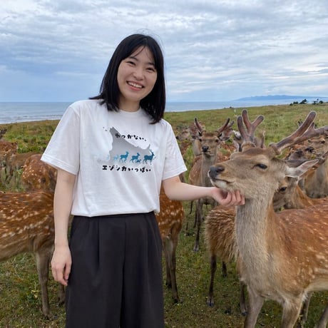 わっかないオリジナルTシャツ(エゾシカいっぱい)