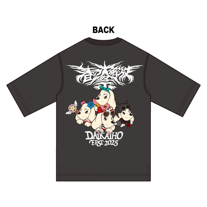 新未 花冷え。×GALFYコラボ犬Tシャツ２匹目　中型犬Ｌ　春の大解放祭2025 HANABIE.×GALFY コラボ犬Tシャツ 2匹目 | GDアーティストグッズショップ