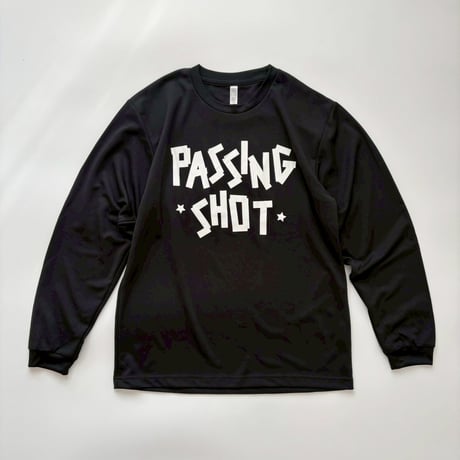 PASSINGSHOT テープロゴロンT BLACK