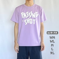 PASSINGSHOT テープロゴTシャツ PURPLE