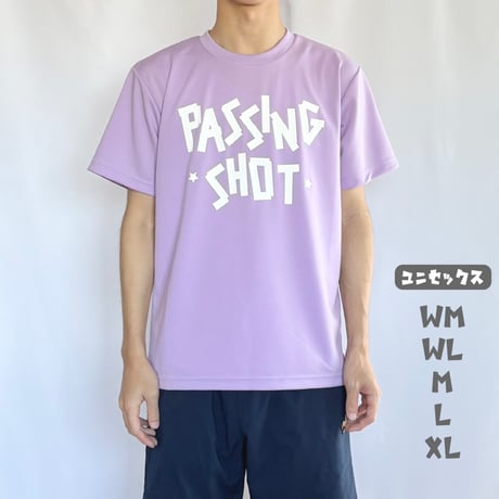 PASSINGSHOT テープロゴTシャツ PURPLE