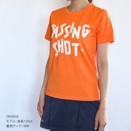 PASSINGSHOT テープロゴTシャツ ORANGE
