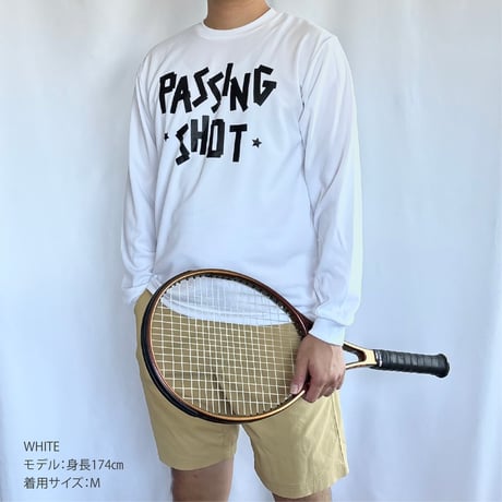 PASSINGSHOT テープロゴロンT BLACK