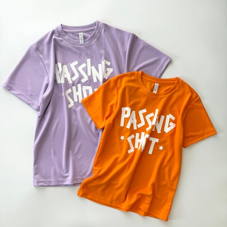 PASSINGSHOT テープロゴTシャツ PURPLE