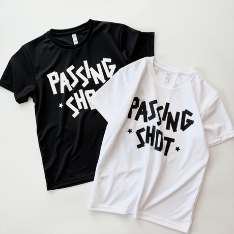 PASSINGSHOT テープロゴTシャツ WHITE
