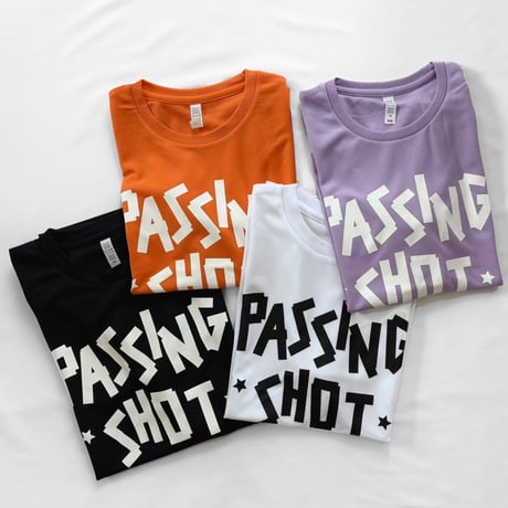PASSINGSHOT テープロゴTシャツ WHITE