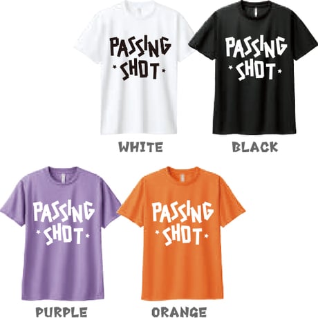 PASSINGSHOT テープロゴTシャツ WHITE
