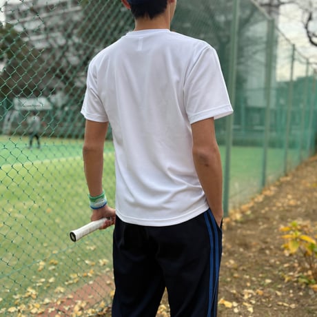 PASSINGSHOT テープロゴTシャツ WHITE