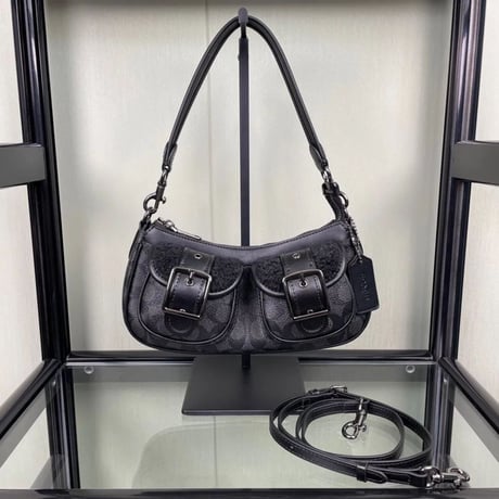 COACH コーチショルダーバッグ CQ184 デニム レディースハンドバッグ COACH コーチバッグ CQ184 デニム バッグ 新品 | kkcoachshop