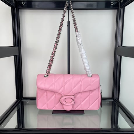COACH ベージュ ハンドバッグ アクセサリーポーチ COACH ハンドバッグ アクセサリーポーチ チャーム付き - メルカリ
